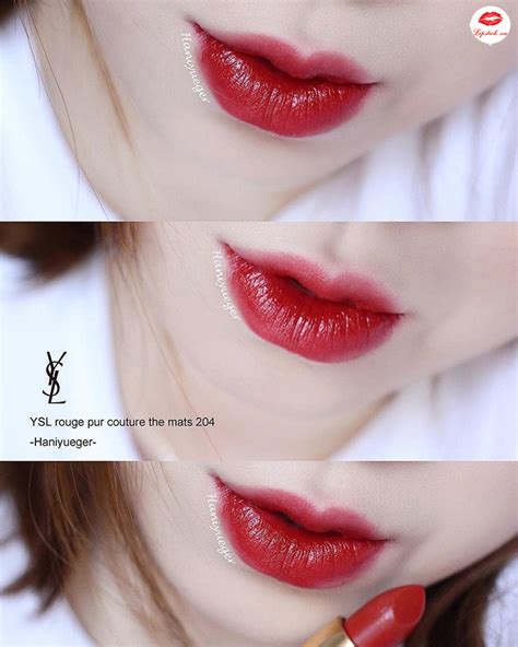 son ysl màu 204 rouge scandal|Review Son YSL 204 Rouge Scandal Màu Đỏ Mận .